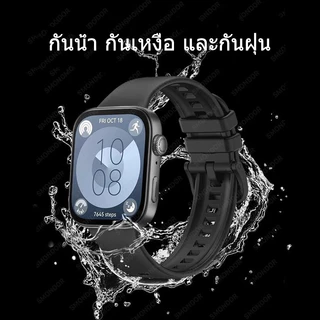 สายซิลิโคนสำหรับ Huawei Watch Fit3/Huawei Watch Fit5/Huawei Watch Fit4/ Fit4 pro/Fit5 pro สายสปอร์ตกันน้ำ สวมใส่ง่าย