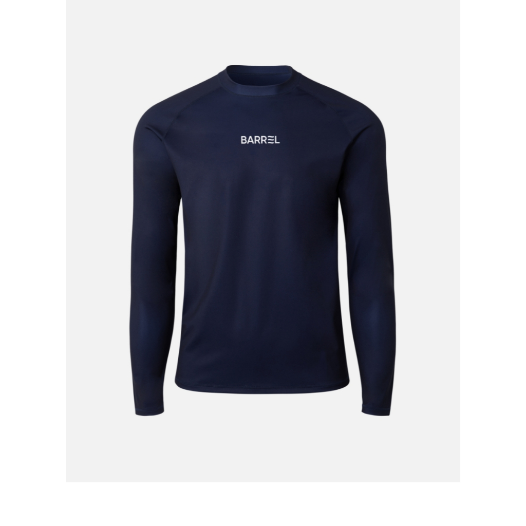 BARREL ESSENTIAL RELAX FIT RASHGUARD NAVY- เสื้อรัชการ์ด ชุดว่ายน้ำแขนยาว-3WT001U_U3NAXX