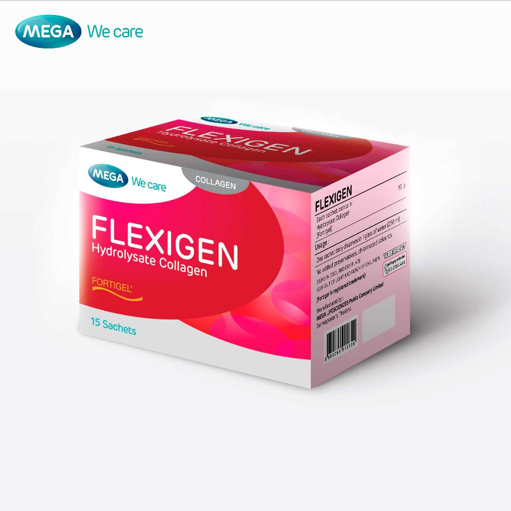 MEGA We care เมก้าวีแคร์ FLEXIGEN (15 Sachets) เฟลกซิเจน  15 ซอง (FG015I)