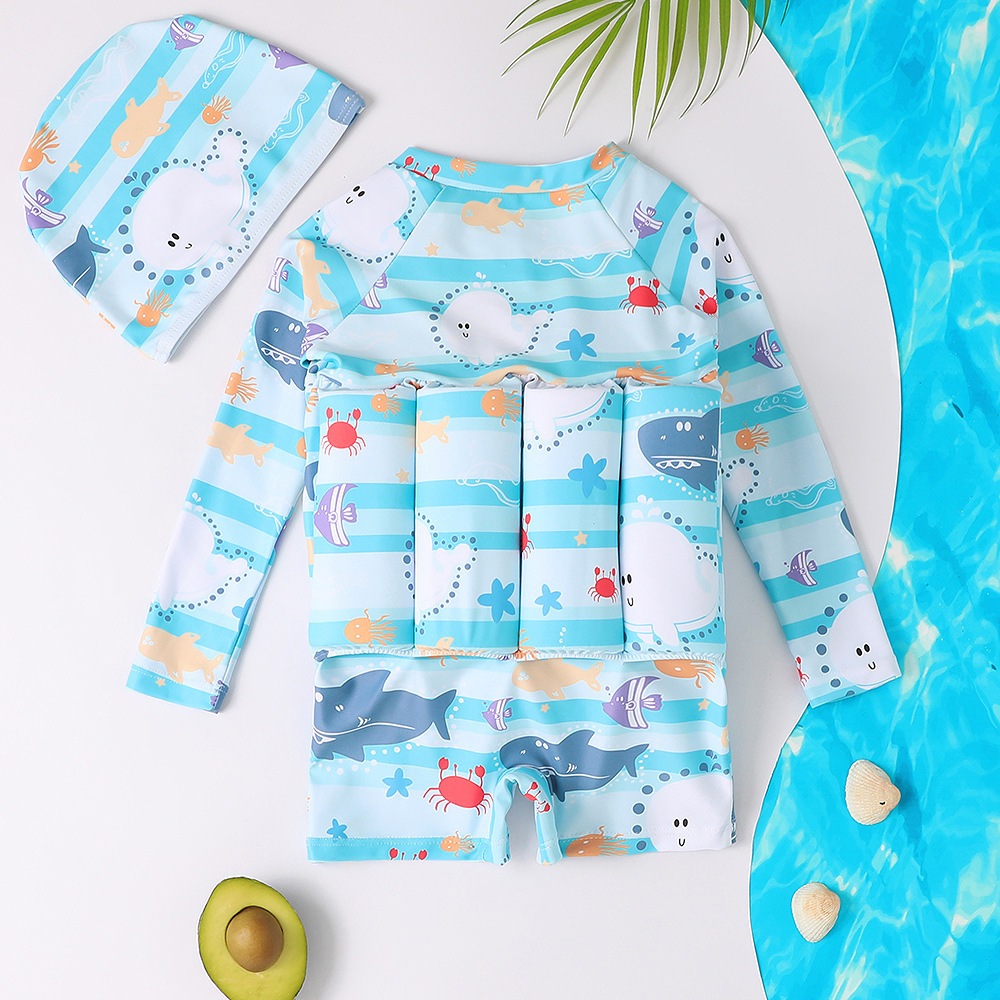 NT Baby - 053 (บริการส่งด่วนกรุงเทพฯ) ชุดว่ายน้ำเด็ก ชุดว่ายน้ำเด็กมีชูชีพในตัว ชุดว่ายน้ำลอยน้ำ เด็กผู้ชายเด็กผู้หญิง รูปที่ 4