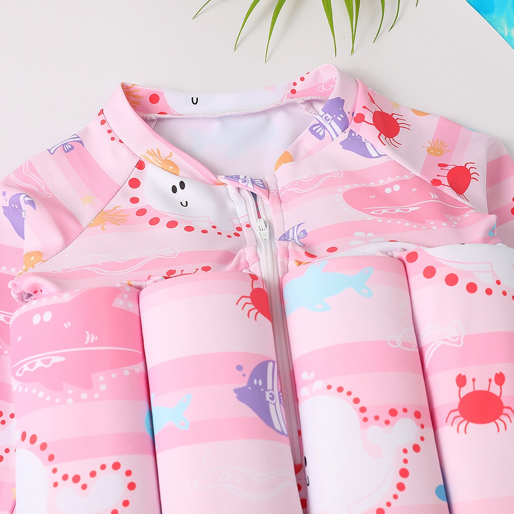NT Baby - 053 (บริการส่งด่วนกรุงเทพฯ) ชุดว่ายน้ำเด็ก ชุดว่ายน้ำเด็กมีชูชีพในตัว ชุดว่ายน้ำลอยน้ำ เด็กผู้ชายเด็กผู้หญิง รูปที่ 6