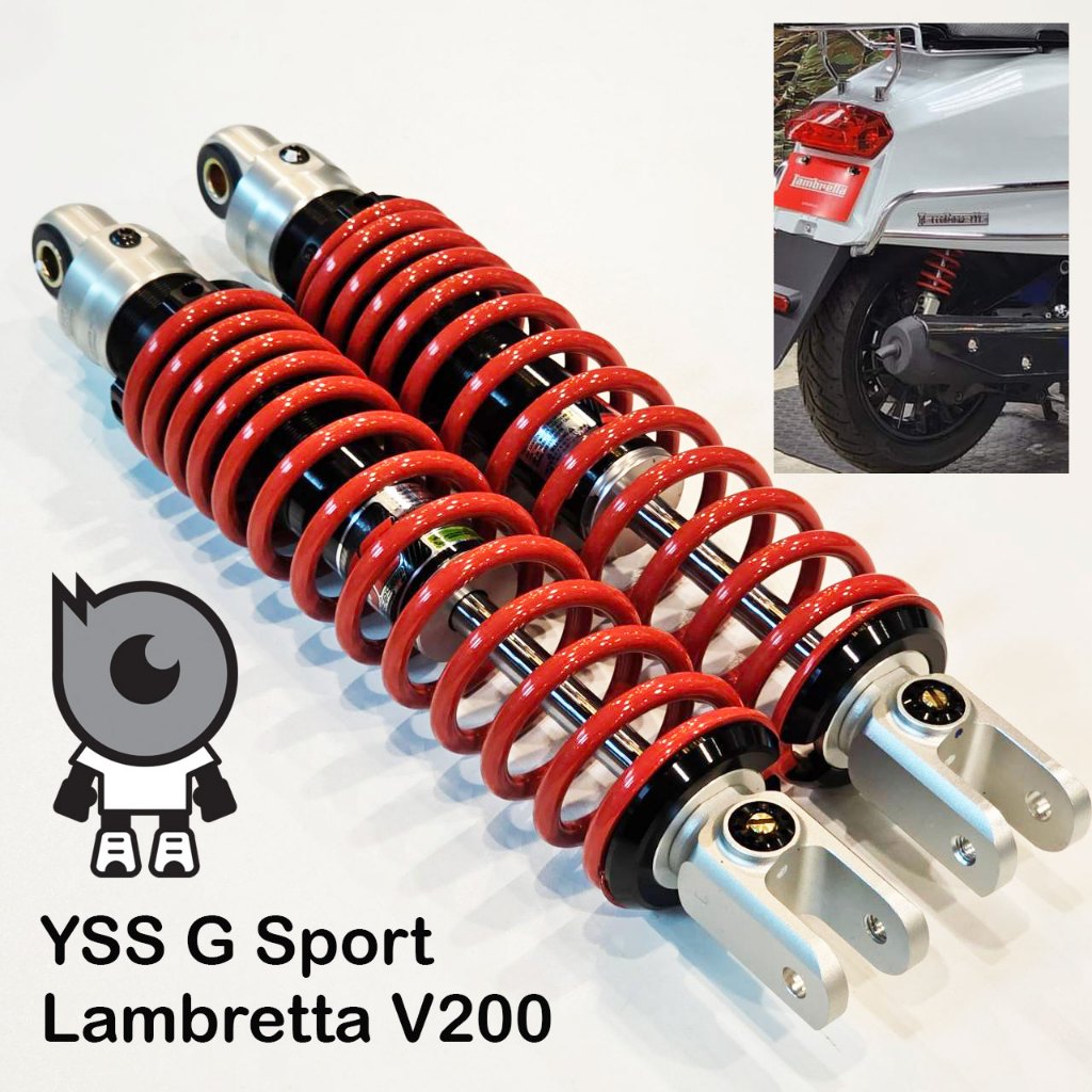 โช๊คแต่ง YSS G-Series, G-Sport แท้ตรงรุ่น สำหรับ New Lambretta รุ่น V200