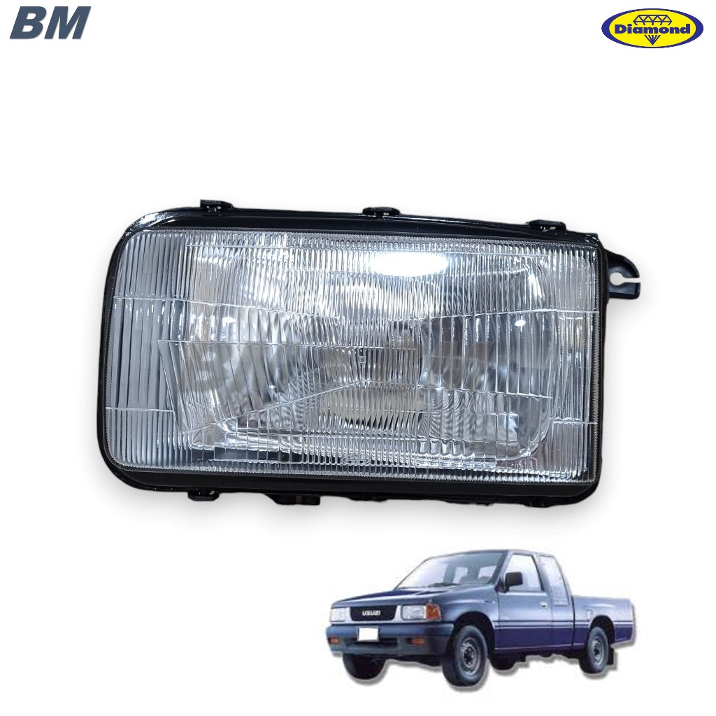 ไฟหน้า ตาเต็ม TFR ISUZU ปี1988-1994 มังกรทอง *ตาเต็ม ตราเพชร 10-82800 ราคา ถูกที่สุด ดีลบีเคเค
