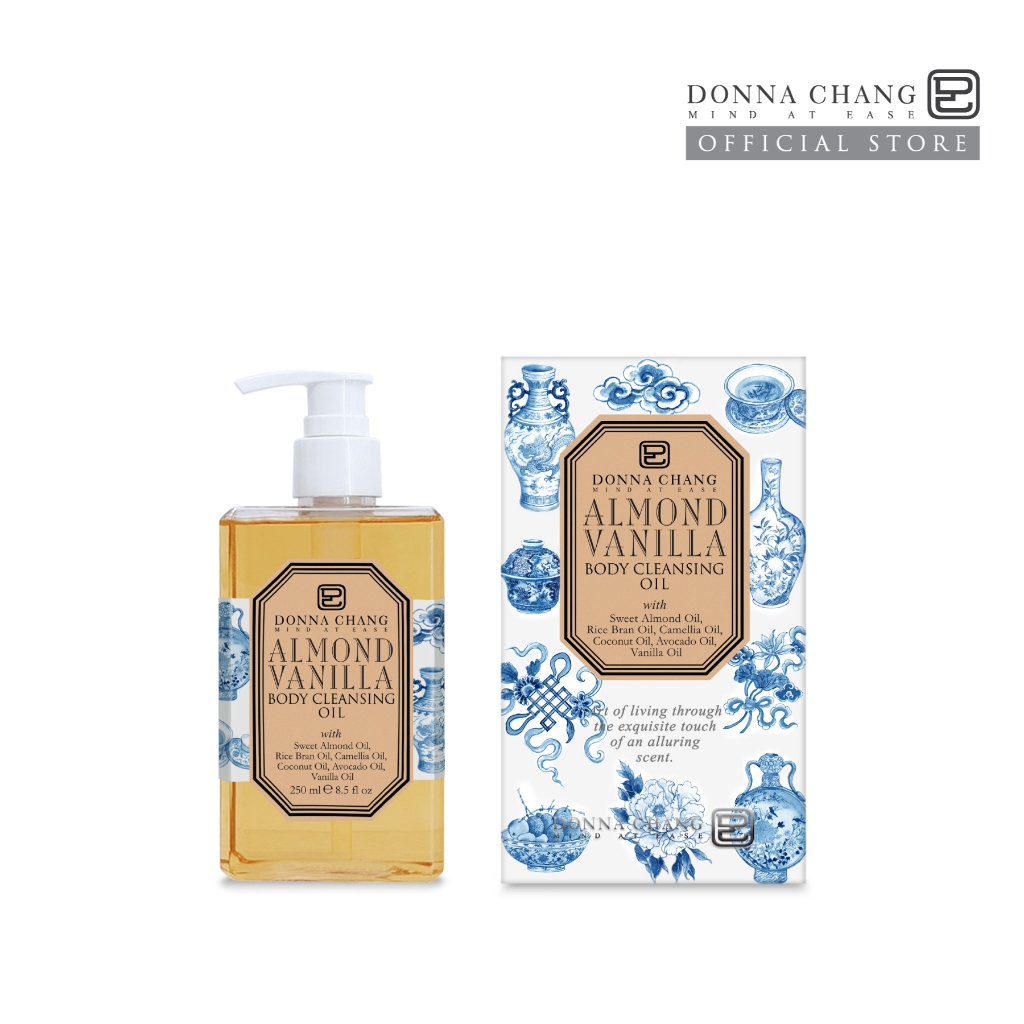 DONNA CHANG Almond Vanilla Body Cleansing Oil 250 ml อัลมอนด์ วานิลลา ผลิตภัณฑ์ทำความสะอาดผิวกาย
