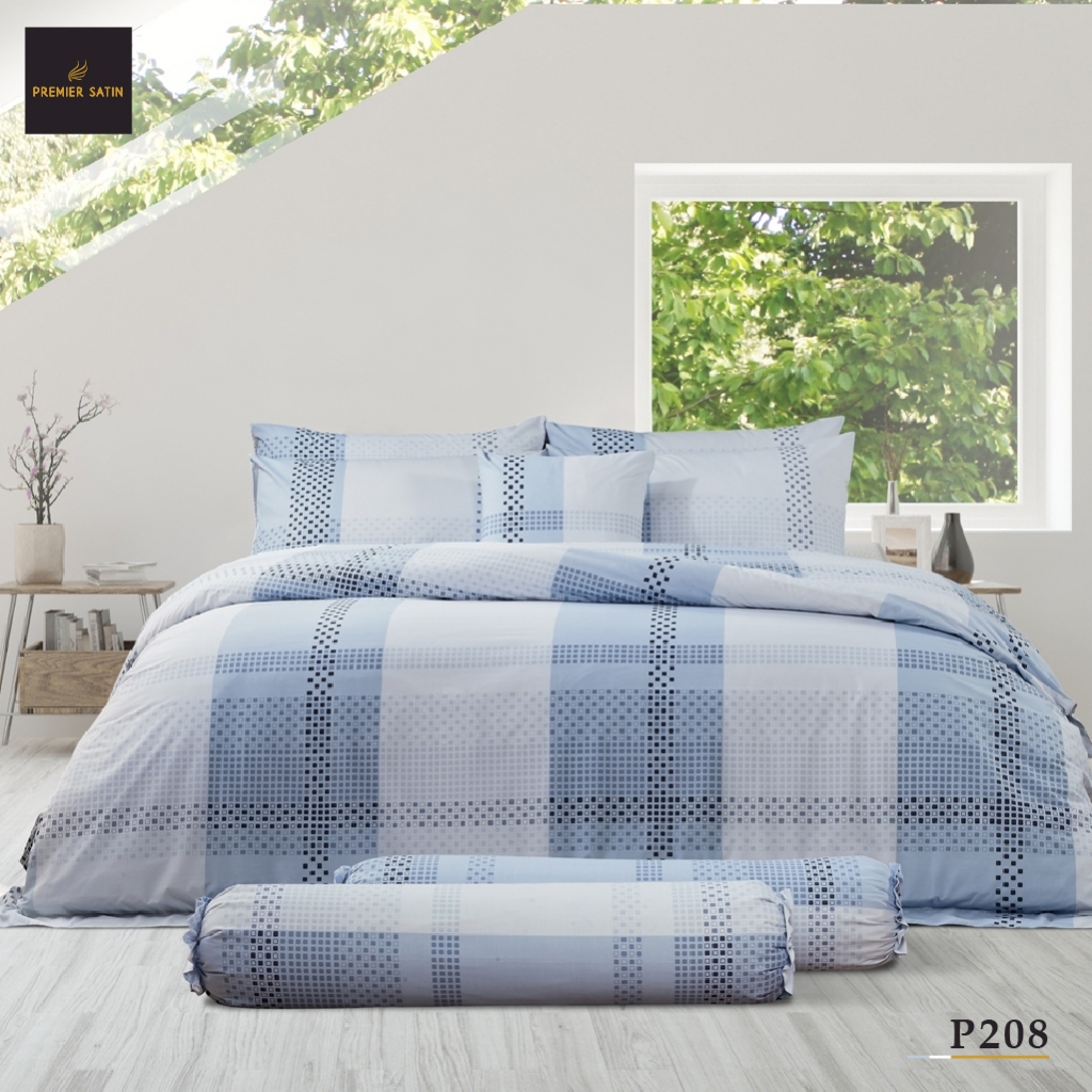 Premier Satin 6 ฟุต  6 ชิ้น +ผ้าห่มนวม 90"x100" เคลือบกำจัดแบคทรีเรีย