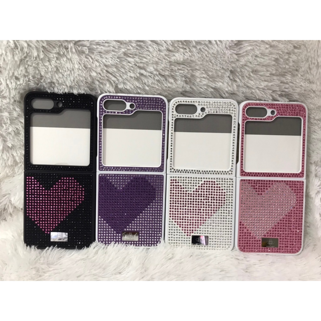 “พร้อมส่ง” MeePhone กากเพชรหัวใจ รองรับรุ่น ZFlip5/ZFlip6