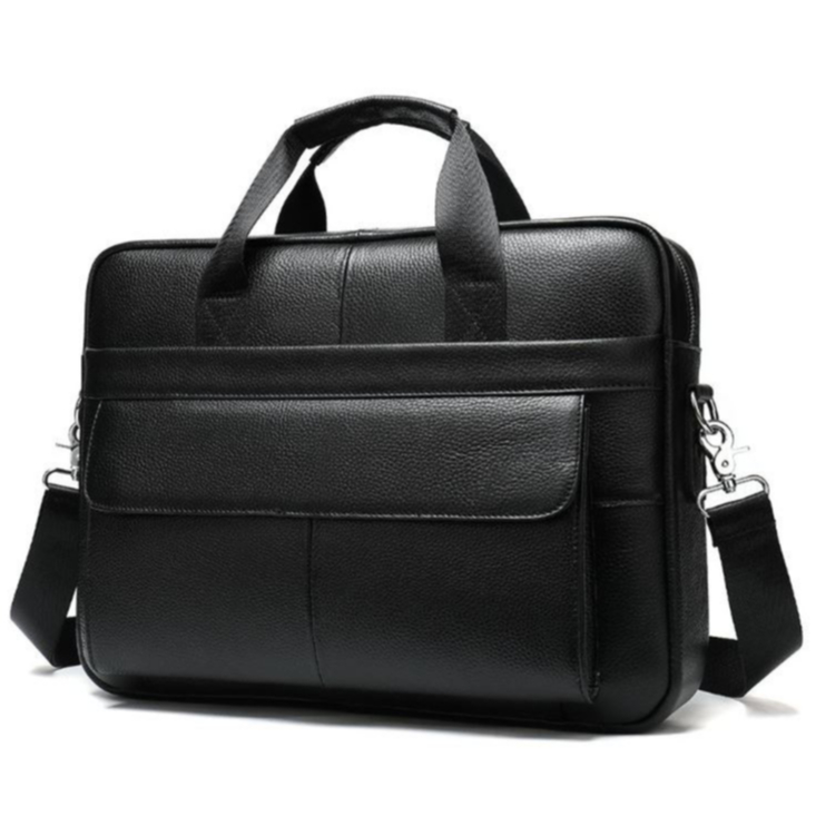 กระเป๋าเอกสาร ผู้ชาย หนังวัวเเท้ ใส่ Note Book 15 นิ้ว ได้ Briefcase ตอบโจทย์คนทำงาน " รับประกันหนังวัวเเท้ "