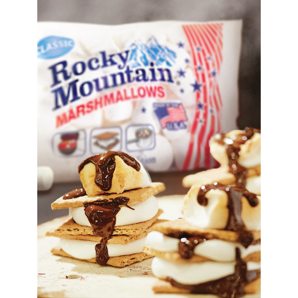 Marhmallow Rocky Mountain Marshmallows Original ขนมมาร์ชเเมลโลว์150 กรัม