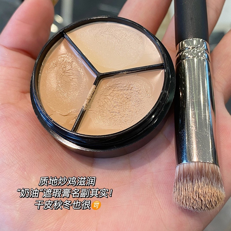 【Lemon】Sweet Mint พาเลทคอนซีลเลอร์ รองพื้น เนื้อครีม เนื้อแมตต์ กันน้ํา 3 สี Triple Pot Concealer-LN