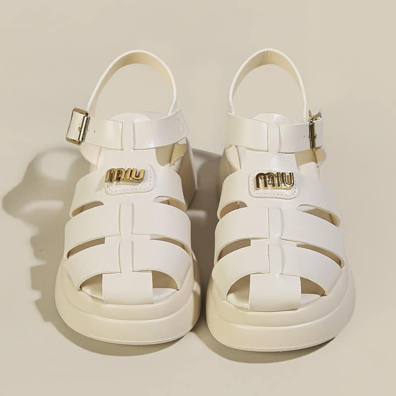 รองเท้าส้นหนารัดส้นmiumiu