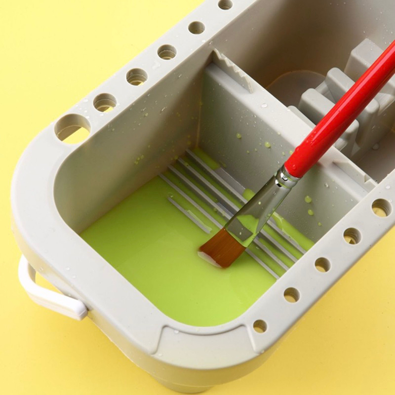 LaLemon Paint Brush 3in1 Washbox กล่องล้างพู่กัน ที่ล้างพู่กัน อุปกรณ์ศิลปะ 3in1 - รูปที่ 5