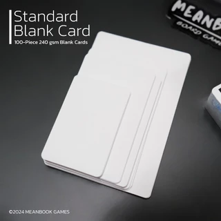 Standard Blank Card กระดาษการ์ดสำหรับออกแบบบอร์ดเกม + ซองใส่การ์ด by Meanbook การ์ดนามบัตร การ์ดเปล่า แฟลชการ์ด บัตรคำ