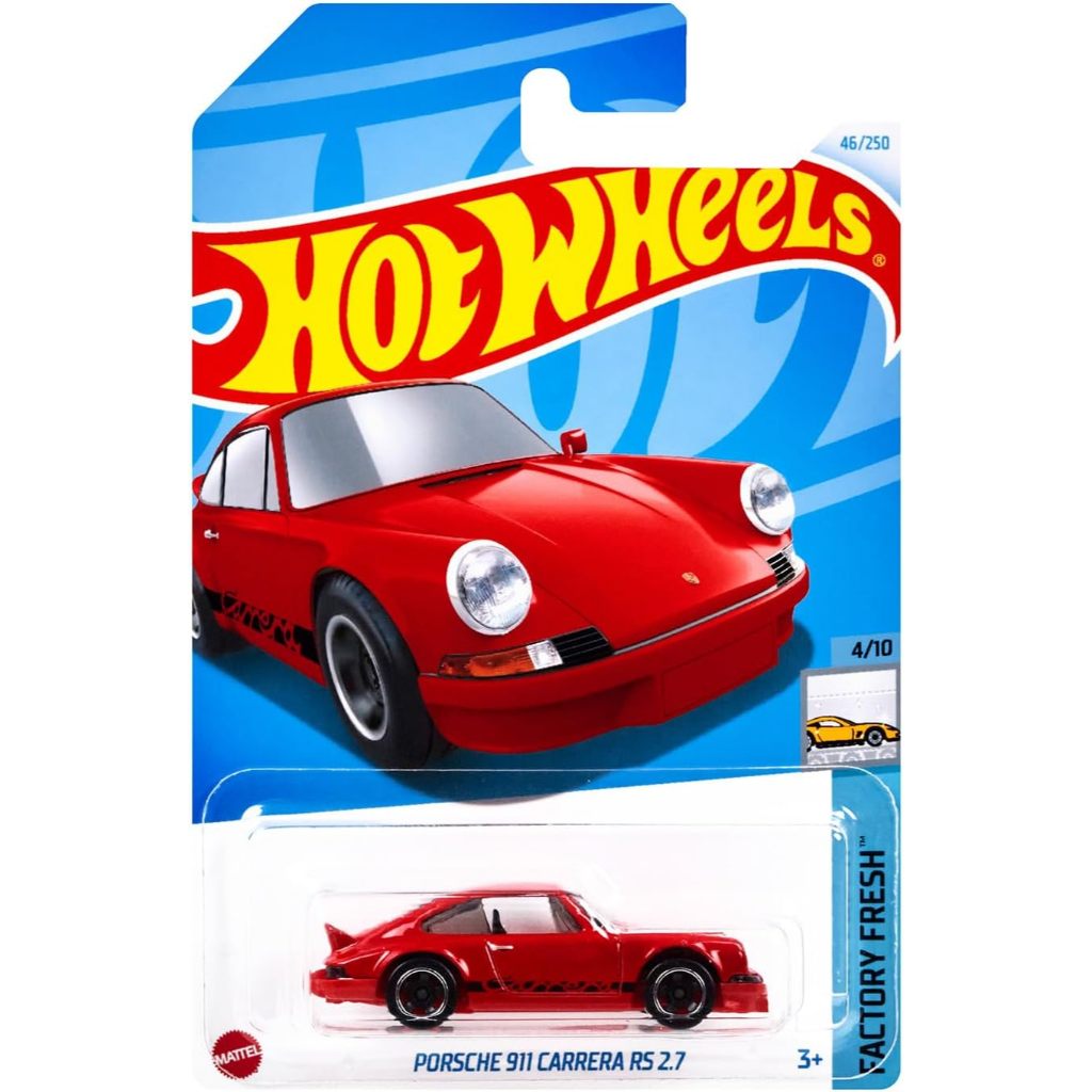 รถเหล็ก HOTWHEELS ของแท้ Porsche 911 Carrera RS 2.7 (Red) (HW2024_#046)