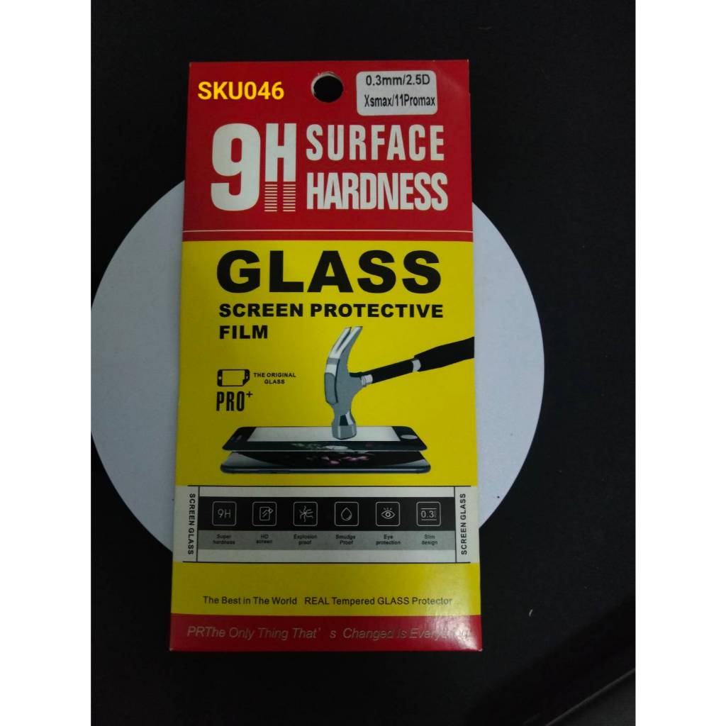 AI ฟิล์มกระจก ไอโฟน11โปรแม็ก/Xs max Glass Screen Protective Film 0.3mm/2.5D 9H Surface Hardness