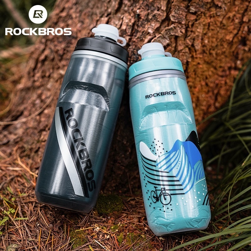 ขวดน้ำ ROCKBROS PP5 620 มล. มีฉนวนกันความร้อน สําหรับขี่จักรยาน ตั้งแคมป์ เดินป่า