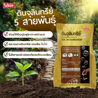 ไบโอนิค ดินปลูกต้นไม้ ผสมจุลินทรีย์ (2กิโล)* คุณภาพสูง ช่วยป้องกันโรคพืช ฮิวมัส ดินเพราะเมล็ด ปลูกพืชได้ทุกชนิด