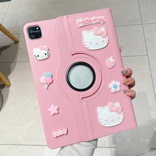 🔥ส่งในพื้นที่🔥เคสป้องกัน iPad หมุนได้ 360°HELLO KITTY collection เหมาะสำหรับรุ่นgen9 Air4/5 Gen11 Air8