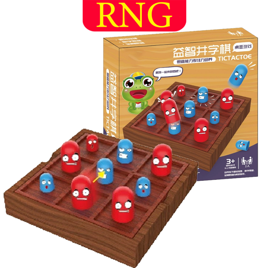 Finger Rock Educational Gobblet Gobblers Toys Tic-Tac-Toe Chess Parent Children Board Game Party Strategy Game For Kids
