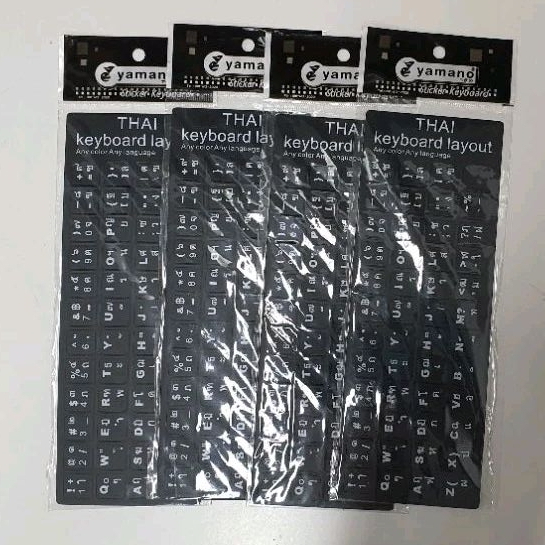 Sticker Keyboard Thai / English แบบ 3M สติกเกอร์ ภาษาไทย-อังกฤษสำหรับติดคีย์บอร์ด