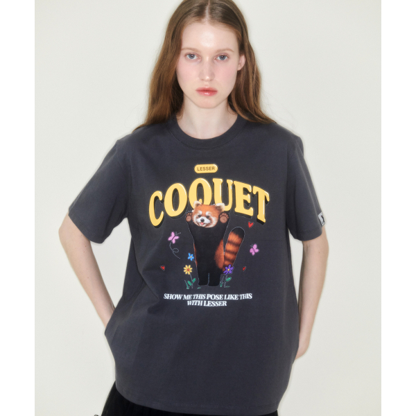 ALAND เสื้อยืด Coquet Studio [UNISEX] THREATENING POSE LESSER PANDA T