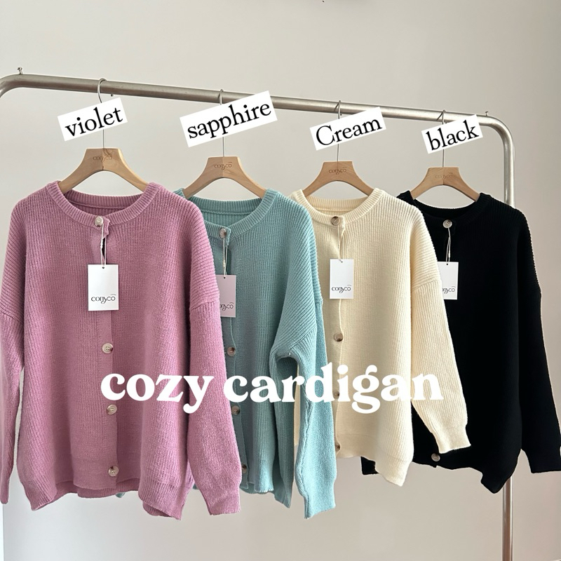 conycolours | cozy cardigan เสื้อคาร์ดิแกนไหมพรมแขนยาว เสื้อคลุมกันหนาว