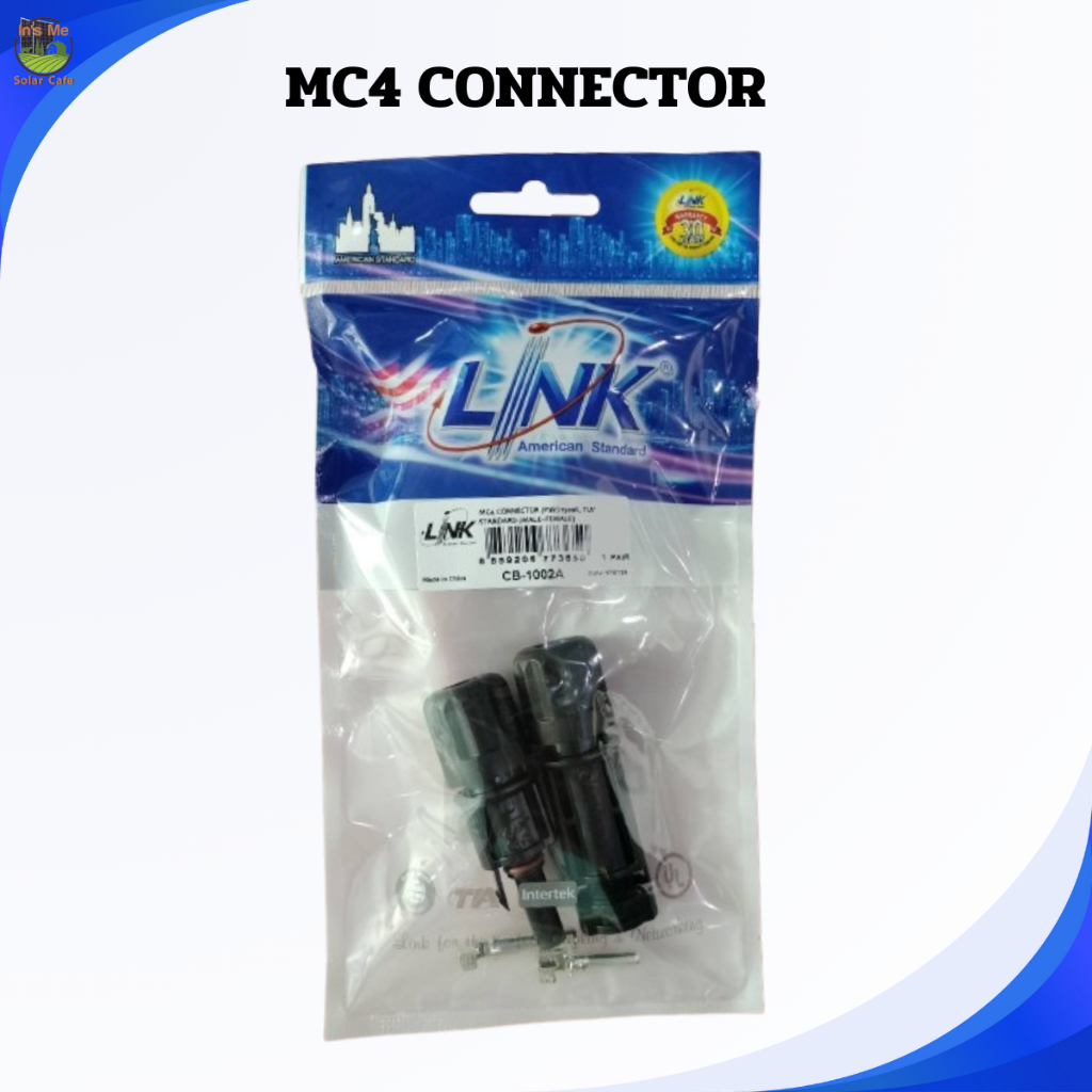 Link ขั้วต่อสายไฟโซล่าเซลล์ MC4 Connector ยี่ห้อ Link
