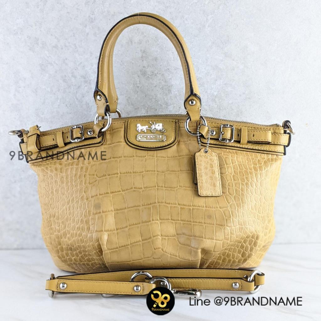 Coach 18602 Madison Embossed Croc Leather Sophia มือสอง ก่อนสั่งซื้อทักแชทก่อนนะคะ