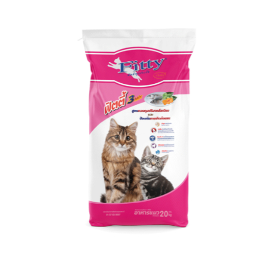 อาหารแมว Fitty 3mix แบบแบ่งขาย 1 กิโล