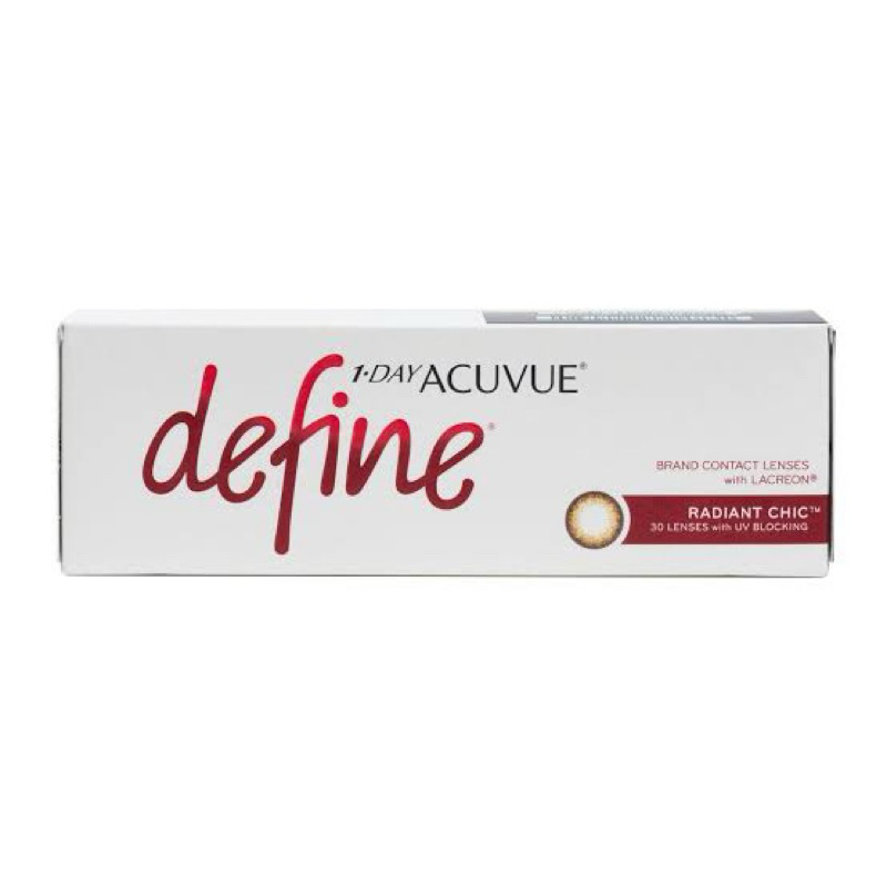 1 Day Acuvue Define - *RADIANT CHIC* Color Contact lens with LACREON คอนแทคเลนส์สีรายวัน สีใหม่ล่าสุ