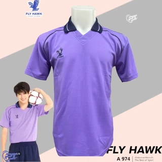 FLYHWAK A974 เสื้อฟุตบอลคอปกผู้ใหญ่ กีฬาพละเสื้อวิ่ง เนื้อผ้าเรียบลื่น ระบายเหงื่อดี ไม่อับชื้นคู่กับเด็ก c974