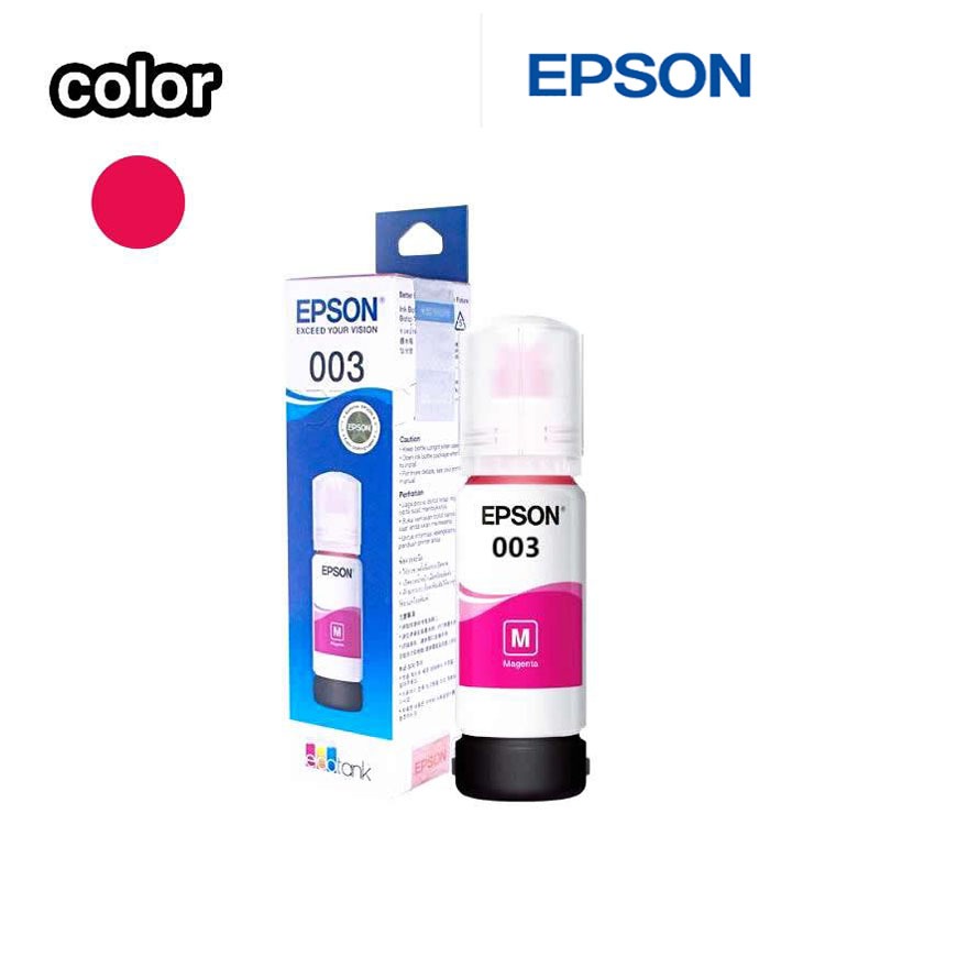 หมึกepson 003หมึกแท้ 100%Original หมึกเติม epson 4 สี BK,C,M,Y(พร้อมกล่อง)-L3110 / L3150 / L5190/L3210/L3216/L3250/L3256