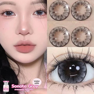 บิ๊กอายส์ลายดอกไม้ sonata / sunflower / Selena/jasmine gray รุ่นดอกไม้สีเทา kissylens