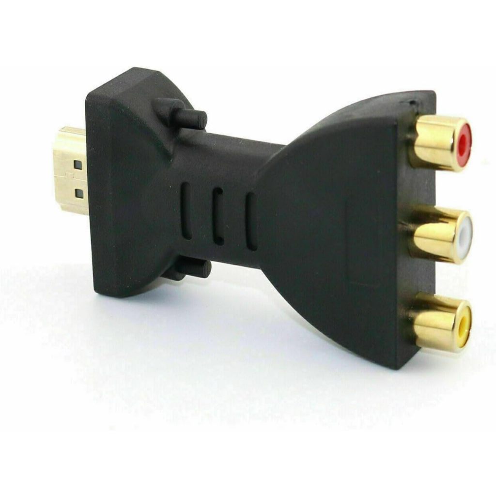 อะแดปเตอร์แปลง HDMI to 3 RCA Video Audio AV สําหรับโปรเจคเตอร์ HDTV DVD