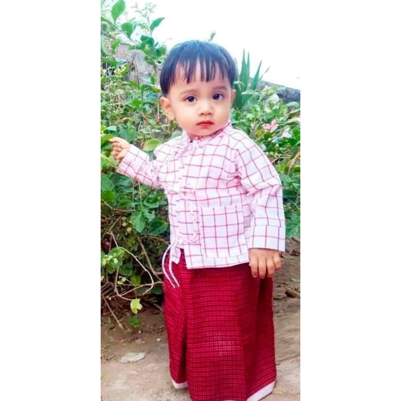 ชุดมอญเด็กผู้ชาย ผ้าอย่างดีใส่สบายไม่ร้อน หลายไซส์