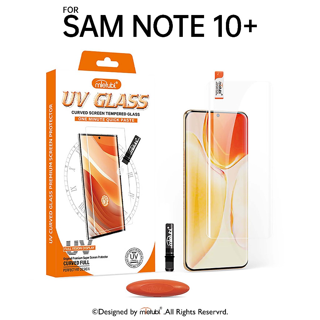 กระจกนิรภัย UV Mietubl For SAMSUNG Galaxy Note 10 Plus แถมอุปกรณ์ติดฟรี เต็มจอ