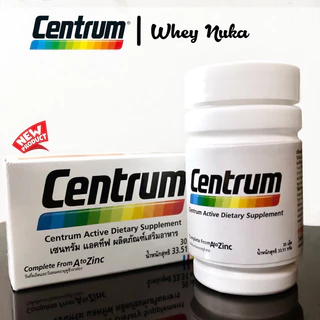 CENTRUM DIETARY SUPPLEMENT 30TABS เซนทรัม วิตามินรวมA-Zinc สูตรใหม่+(Beta Carotene Lutein and Lycopene)