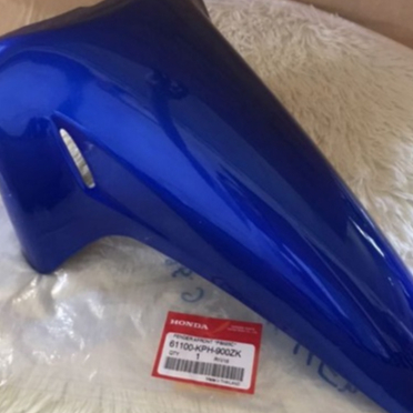 บังโคลนหน้า (ชิ้นหน้า) เวฟ125R/S รุ่นแรก หัวเถิก หน้าแหลม ปี2002-2004 แท้ศูนย์  61100-KPH-900ZK