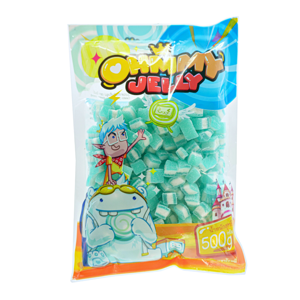 OhmmyJelly 500g | ฟรายเดย์ โอมมี่เยลลี่ กัมมี่เยลลี่ [รสบลูเบอร์รี่] นุ่มอร่อย