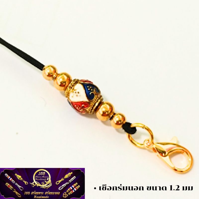 สร้อยพระ ลูกปัดลงยา แต่งเม็ดทอง ก้ามปูทองเลเซอร์ ราคาประหยัด ห้อยพระ ห้อยเลส ห้อยตะกรุด - รูปที่ 7