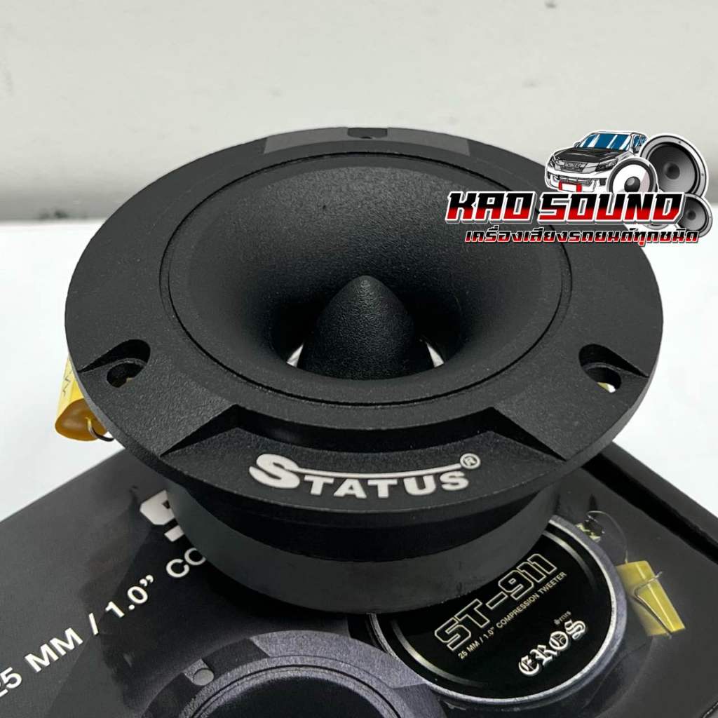ลำโพงเสียงแหลม / ทวิตเตอร์แหลมจาน 4นิ้ว แบรนด์ STATUS รุ่น ST-911ว้อยไทเทเนี่ยมแท้ เกรดA วอยซ์25มิล กำลังขับสูงสุด500วัต ราคา ถูกที่สุด ดีลบีเคเค แกลเลอรีภาพที่ 3