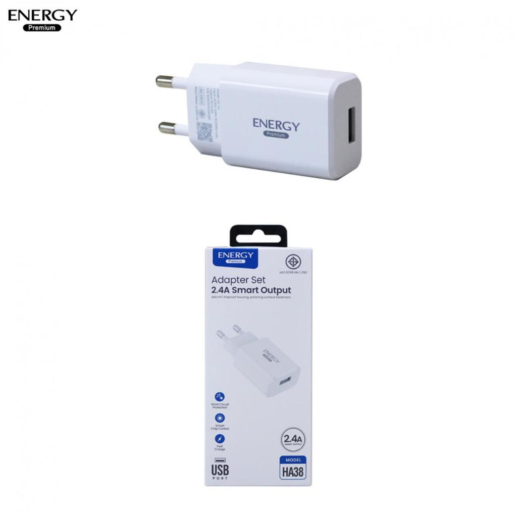 หัวชาร์จ Adapter 2.4A 1port หัวชาร์จ ชาร์จไว ของแท้ energy original