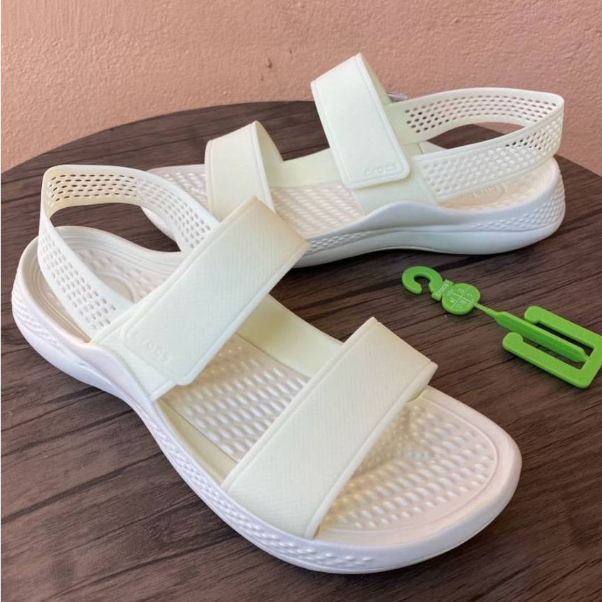 รองเท้าครอส์ Crocs Sandal รองเท้าแตะสวมแบบรัดส้น ผู้หญิง เพื่อสุขภาพ เบานิ่มใส่สบายใส่สวยมาก