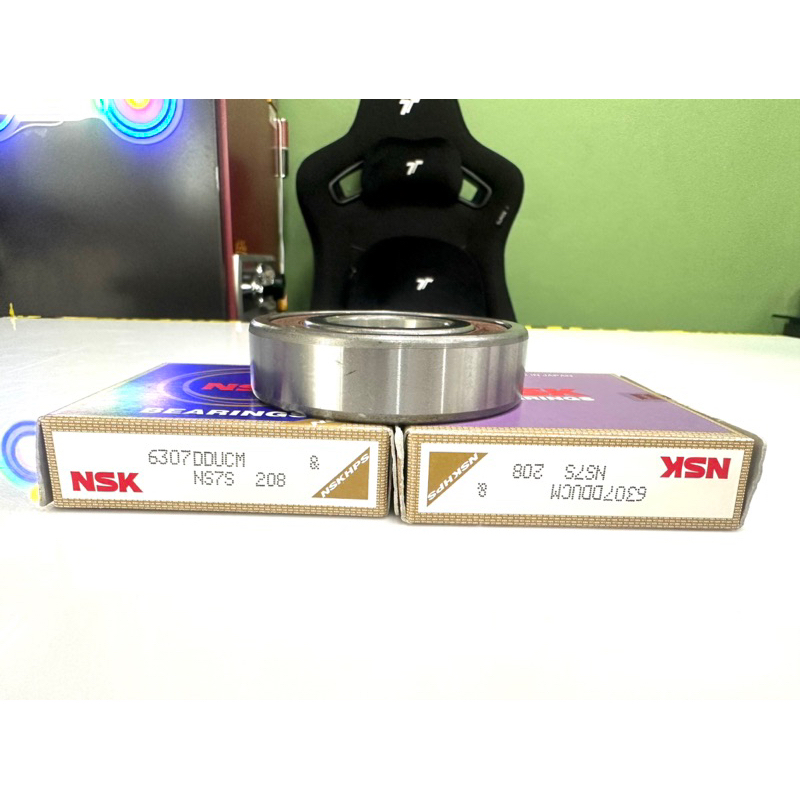 ตลับลูกปืนเม็ดกลมร่องลึก  ฝายาง2ด้าน (NSK) 6307  ราคา/1ตลับ (6307) - รูปที่ 4