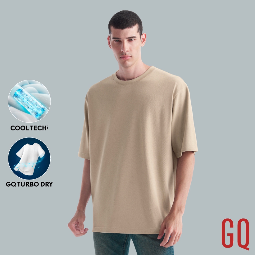 GQ Cool Tech™+ Oversized T-shirt เสื้อยืดผ้าเย็นทั้งตัว ทรงโอเวอร์ไซซ์