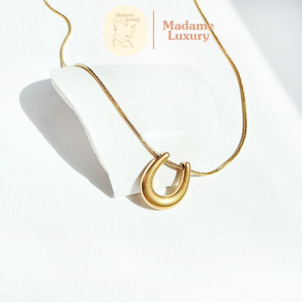 Madame luxury – สร้อยสายฝอ รุ่น Universal U เรียบหรู ใส่อาบน้ำได้ ไม่ลอก ไม่ดำ เป็นมิตรกับผิว ราคา ถูกที่สุด ดีลบีเคเค แกลเลอรีภาพที่ 5