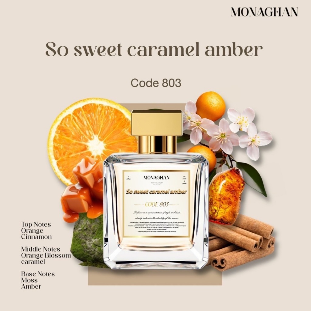 So sweet caramel amber Code 803 น้ำหอมคล้าย MFK 540 Monaghan Perfume โมนาฮัน มีรีวิวจากผู้ใช้จริง