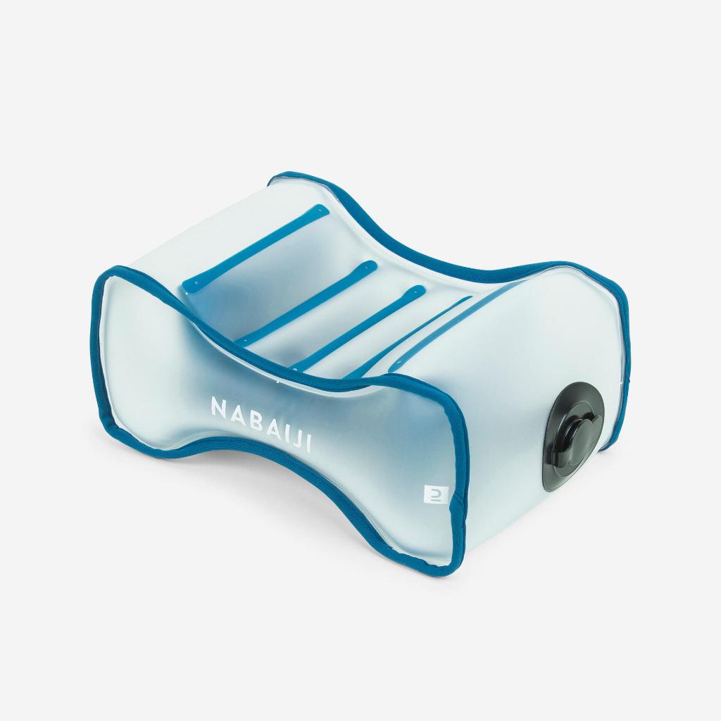 โฟมว่ายน้ำ โฟมว่ายน้ำขนาดกะทัดรัดแบบเป่าลม Swimming Pull Buoy Compact Inflatable 500 Blue NABAIJI