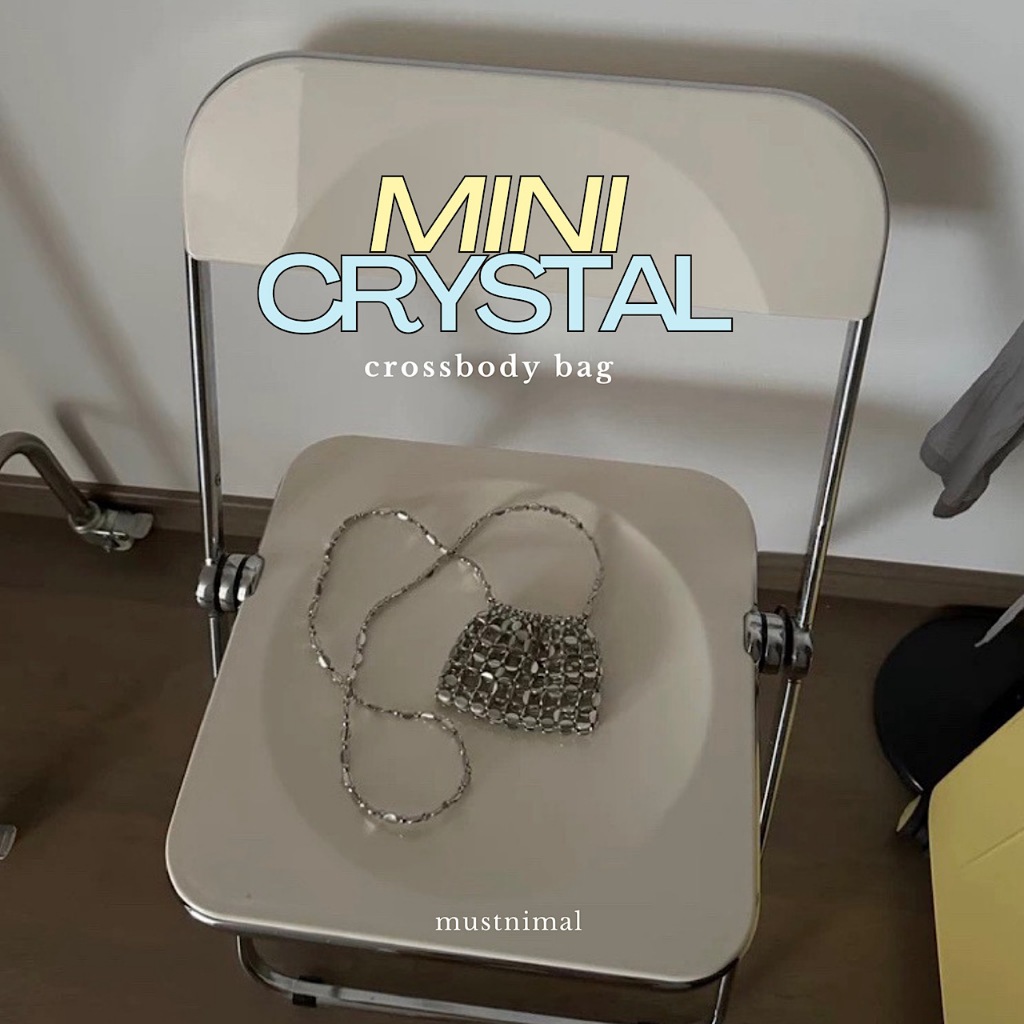 (พร้อมส่ง) MUSTNIMAL | MINI CRYSTAL BAG กระเป๋าคริสตัลจิ๋วของตัวมัม BG002