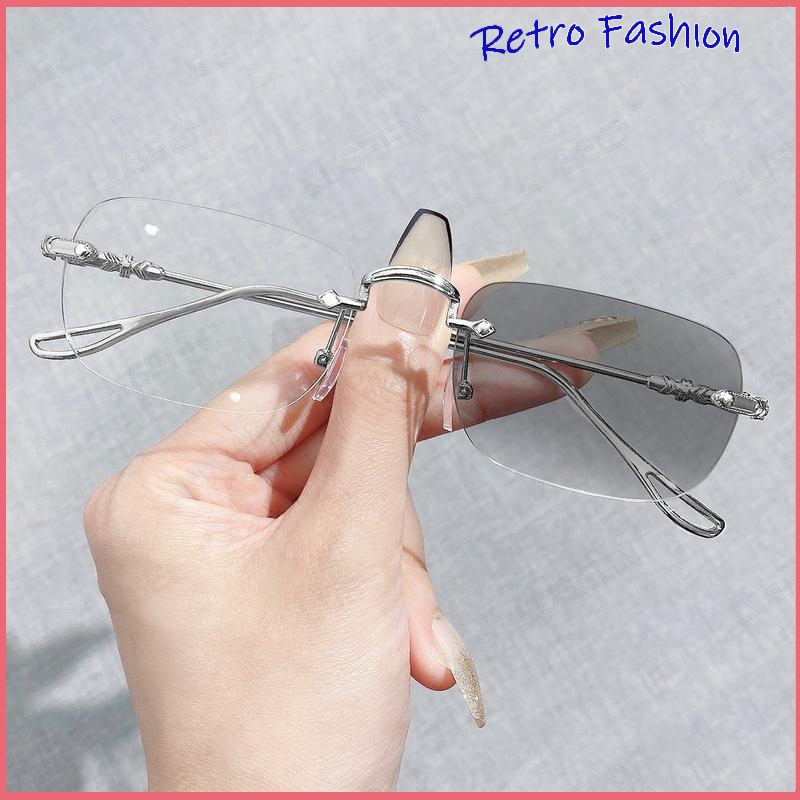 [จัดส่งจากกรุงเทพฯ]LUSEEN AG2238 แว่นตากรองแสง โฟโตโครมิกแบบไร้กรอบ