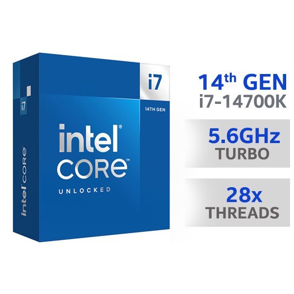 CPU (ซีพียู) INTEL CORE I7-14700K (SOCKET LGA 1700) (ระบบระบายความร้อนไม่รวมอยู่ในสินค้า)